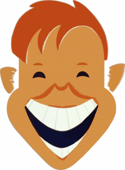 Clipart - Laughing Boy Face