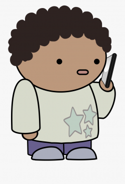 Clipart Talking On The - Boy Talking On Phone Clipart Png ...