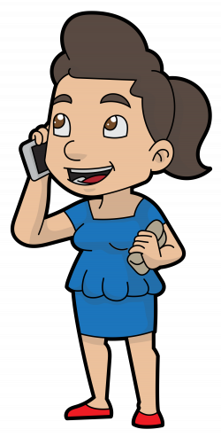 File:A Cartoon Businesswoman Chatting On The Phone.svg - Wikimedia ...