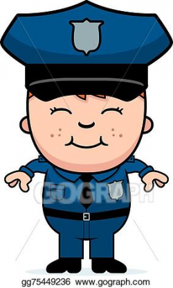 Vector Art - Boy police officer. EPS clipart gg75449236 ...