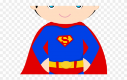 Little Boy Clipart Super Hero - Superman Kids Cartoon - Png ...