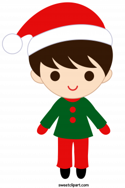 Christmas Boy Clipart - Sweet Clip Art