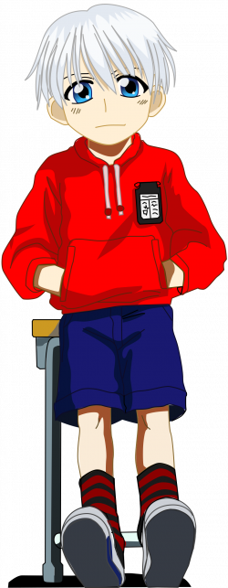 Clipart - Manga School Boy