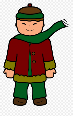 Diner Clipart Kid - Boy In Winter Clothes Clipart - Png ...