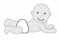 Clipart - baby laying