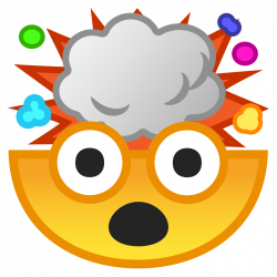 Exploding head Icon | Noto Emoji Smileys Iconset | Google