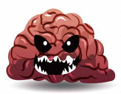 Skull Human brain Clip art - Scary brain 3695*2882 transprent Png ...