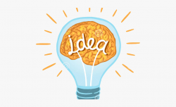 Light Bulb Clipart Human Brain - Ideas Png #835446 - Free ...