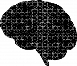 Clipart - Brain Jigsaw Puzzle Silhouette