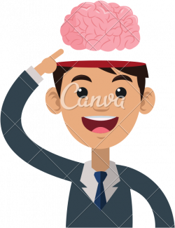 Person Icons Brain - Person With Open Brain Clipart - Full ...
