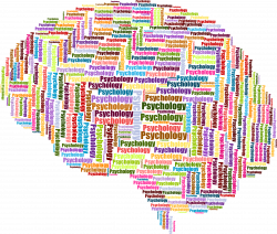 Clipart - Psychology Brain Wordcloud