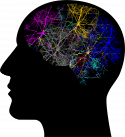 Clipart - Lightning Brain In Head Prismatic