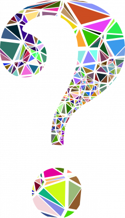 Clipart - Low Poly Shattered Question Mark