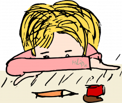 28+ Collection of Stressed Female Student Clipart | High quality ...