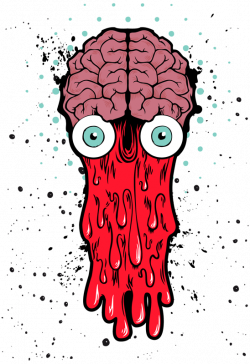 Bad Brain Clip Art Character – Cliparts