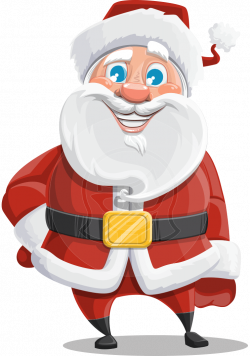 Mr. Claus North-pole: a chubby Santa Claus vector cartoon character ...