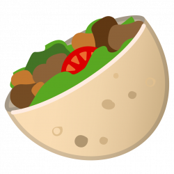 Stuffed flatbread Icon | Noto Emoji Food Drink Iconset | Google