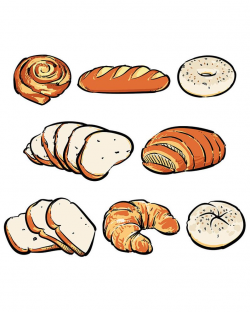 80% Off Sale Vector fresh bread on a white background. Hand drawn bakery  vector illustration. bakery with clipping path. (EPS, JPG)