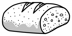 Clipart - bread - lineart