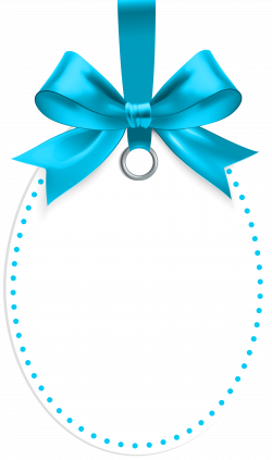 Gift Clip art - Label with Blue Bow Template PNG Clip Art 4717*8000 ...