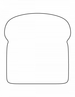 Bread pattern. Use the printable outline for crafts, creating ...