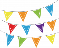 Flag Download Clip art - Colorful triangle party flag 3872*3141 ...