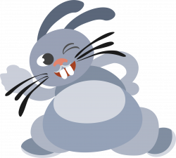 Clipart - winking bunny