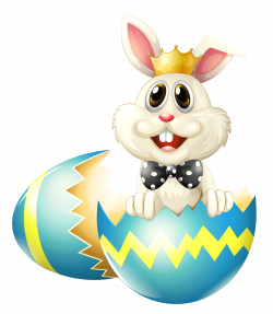 Easter Bunny with Crown PNG Clipart Picture | Gallery Yopriceville ...