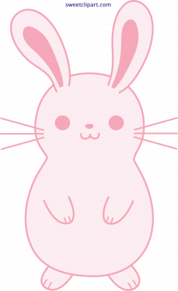 Cute Pink Easter Bunny Rabbit Clipart - Sweet Clip Art