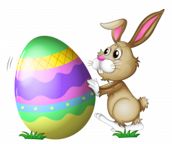 Easter Bunny Clip art - Easter Bunny with Egg Transparent PNG ...