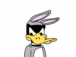 Daffy Duck dressed as Bugs Bunny for Halloween by MarcosPower1996 on ...