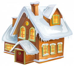 Christmas Winter House Transparent PNG Clip Art Image | Клипарты ...