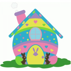 Silhouette Design Store - View Design #76261: easter bunny house