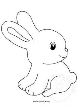 Cute Bunny Clip Art Image | Easter Template