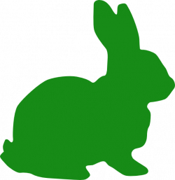 Green Bunny | Green Bunny Silhouette clip art - vector clip art ...