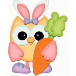 Silhouette Design Store: bunny owl holding carrot pnc | Free ...