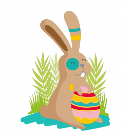 Easter Bunny Hare Clip art - Hand-painted rabbit 3452*3687 ...