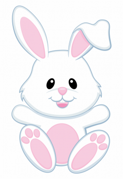 Bunnies Clipart Modern - Transparent Background Easter Bunny ...