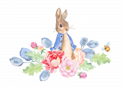 The Tale of Peter Rabbit Watercolor painting Clip art - Rabbit and ...