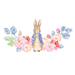 The Tale of Peter Rabbit Clip art - Rabbit and flowers 3500*3500 ...