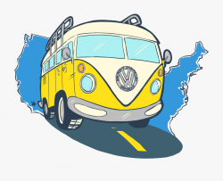 Volkswagen Clipart Travel Bus - Bus Trip Cartoon Png ...