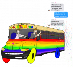 Day 1: Rainbow Bus by samagical on DeviantArt
