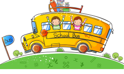 School bus Clip art - Hand-painted children 6 1000*600 transprent ...