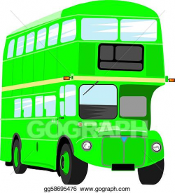 Clipart - Green bus. Stock Illustration gg58695476 - GoGraph