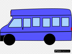 Bus Light Blue Clip art, Icon and SVG - SVG Clipart