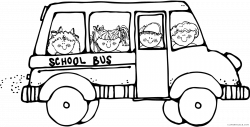 School Bus Outline Clip Art ✓ All About Clipart