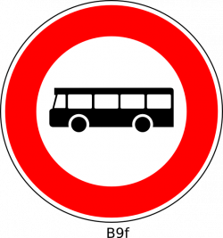 Red Bus Sign Clip Art at Clker.com - vector clip art online, royalty ...