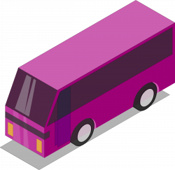 Clipart - Pink bus