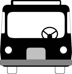 OnlineLabels Clip Art - Bus Front View