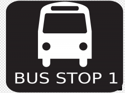 Bus Stop Sign Clip art, Icon and SVG - SVG Clipart